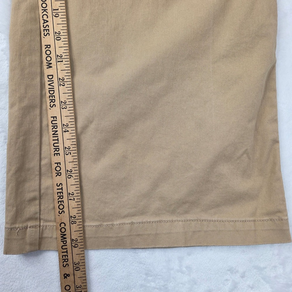 Loft Pants Women 14 Tan Wide Leg Chino Trousers Excellent - Picture 5 of 11
